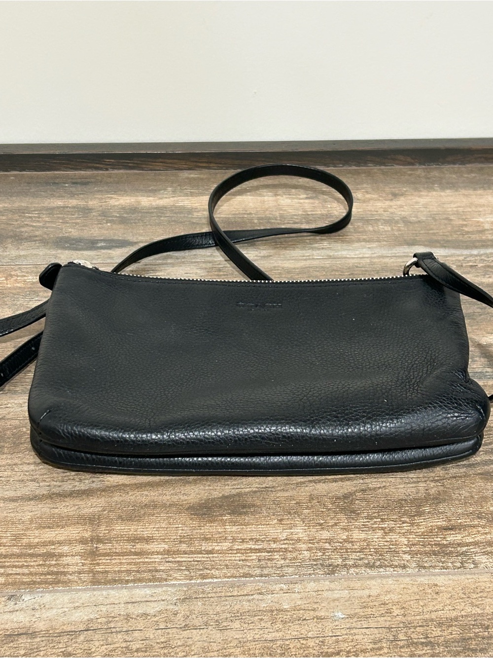 Coach F51682 Lyla Park Black pebble Leather Double Zip Crossbody Purse - Picture 9 of 14
